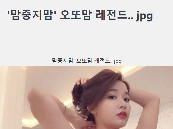 ‘맘중지맘’ 오또맘 레전드.. jpg