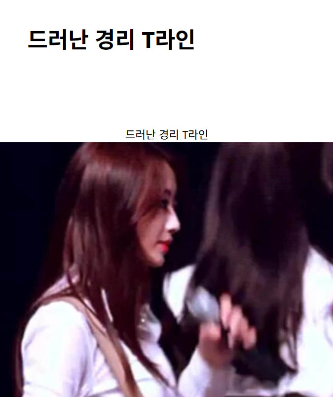 드러난 경리 T라인