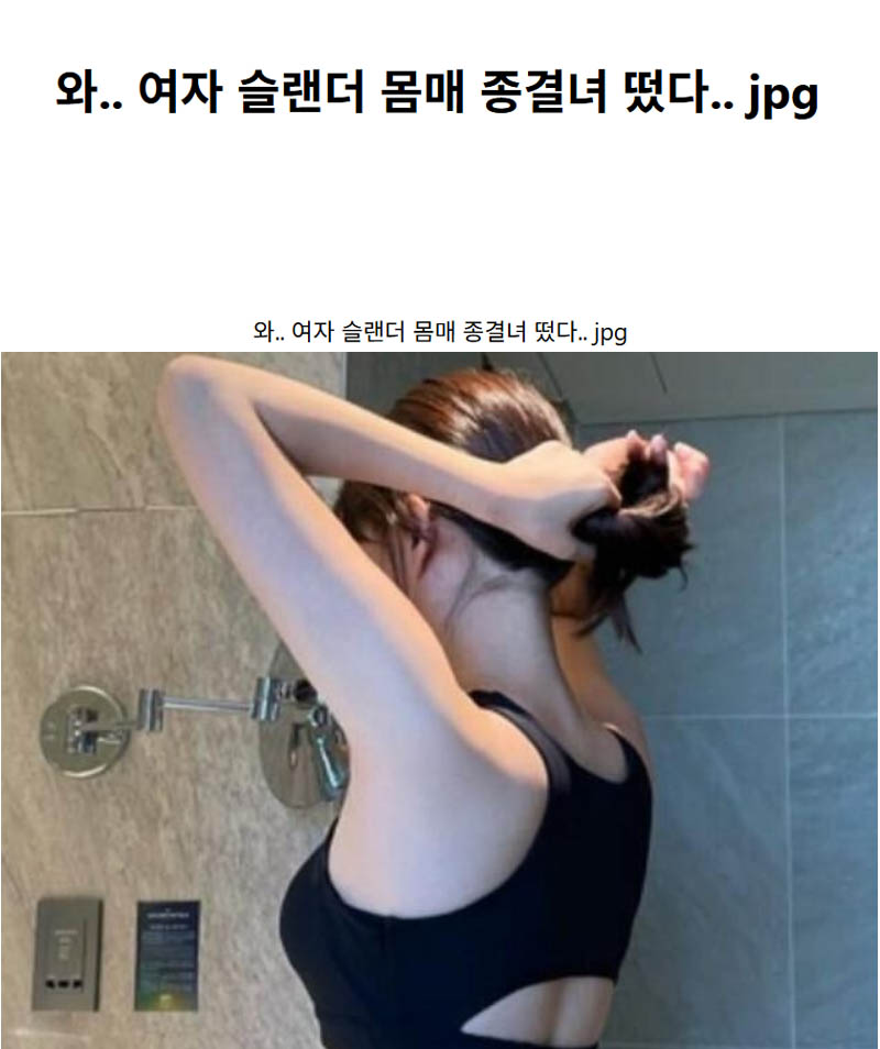 와.. 여자 슬랜더 몸매 종결녀 떴다.. jpg
