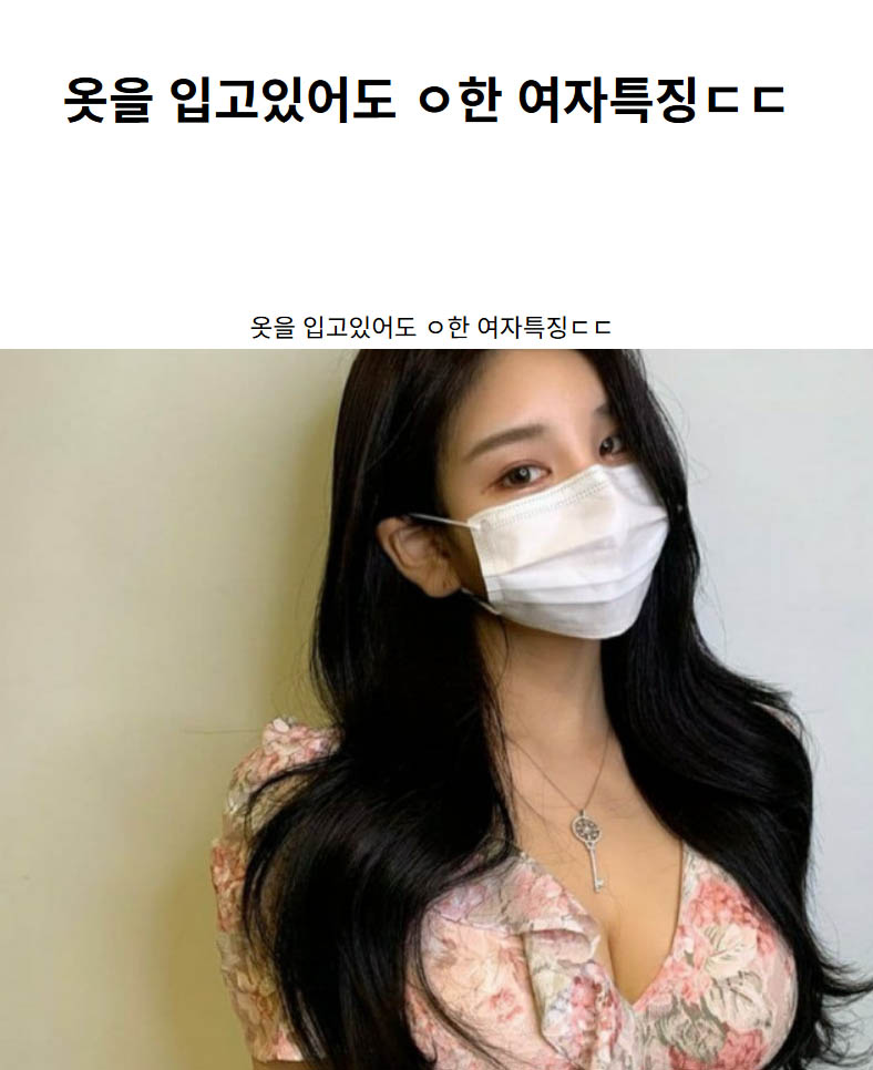 옷을 입고있어도 ㅇ한 여자특징ㄷㄷ