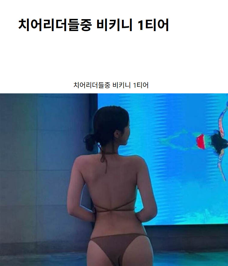 치어리더들중 비키니 1티어