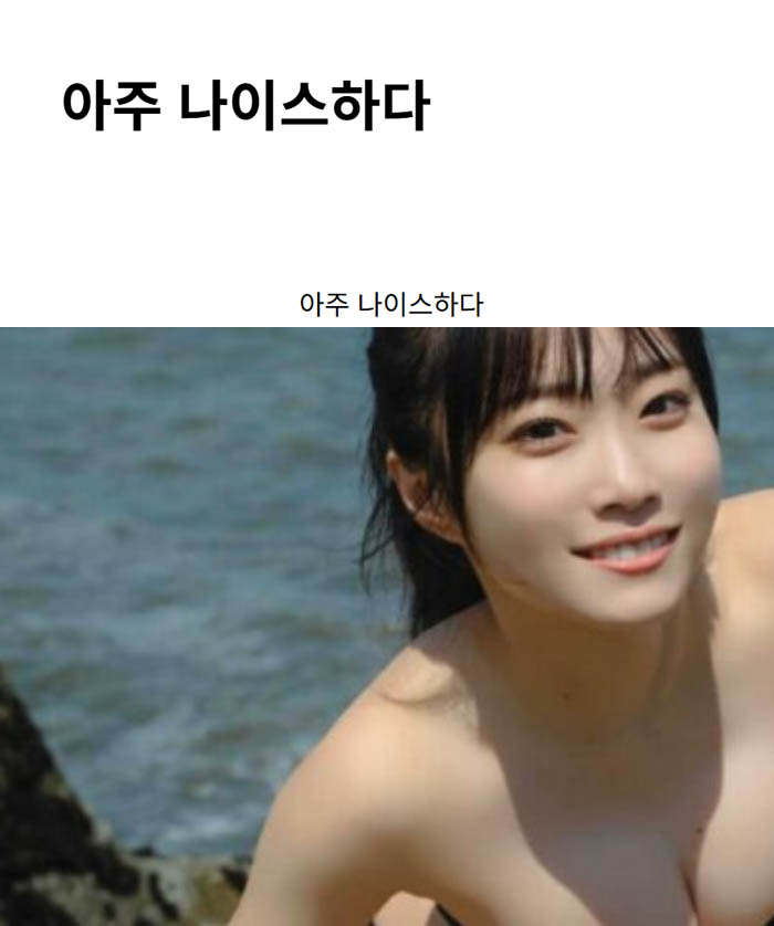 아주 나이스하다