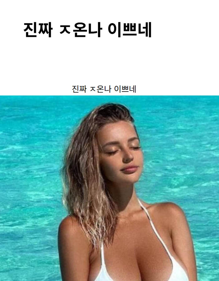 진짜 ㅈ온나 이쁘네