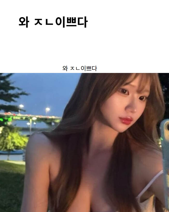 와 ㅈㄴ이쁘다