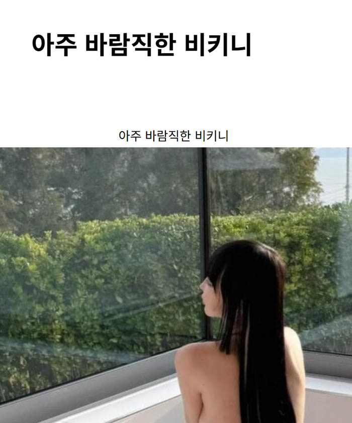 아주 바람직한 비키니