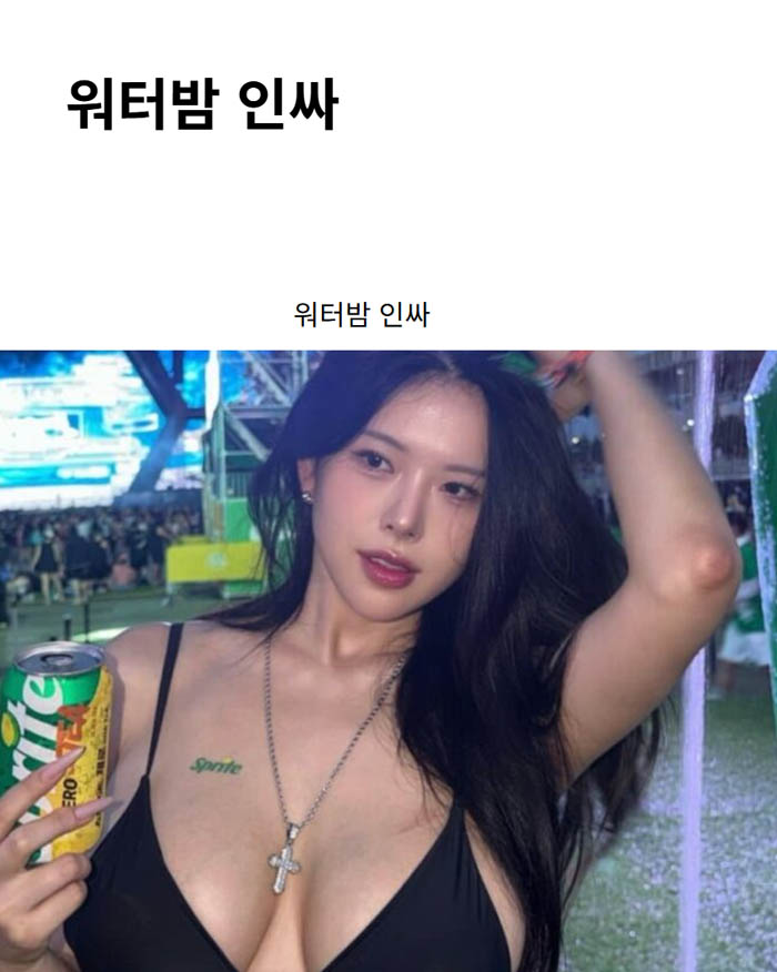 워터밤 인싸