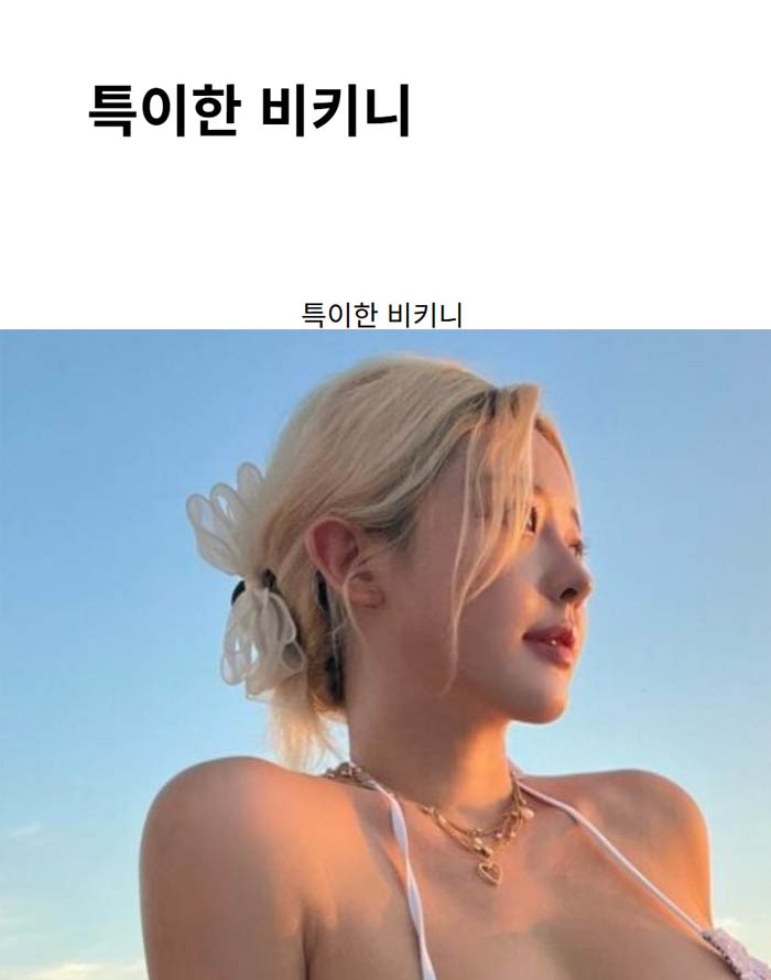 특이한 비키니