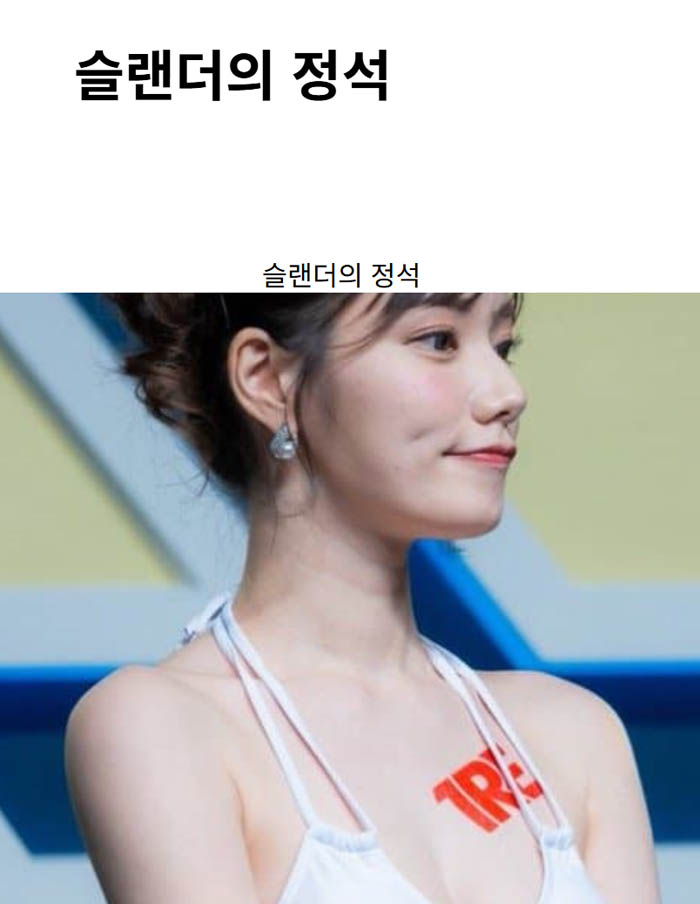 슬랜더의 정석