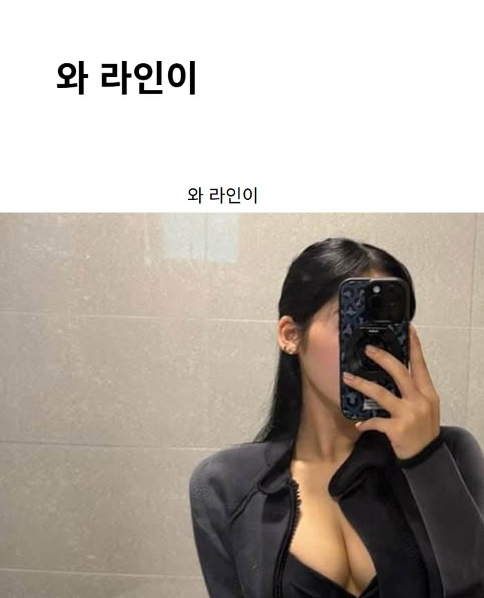 와 라인이