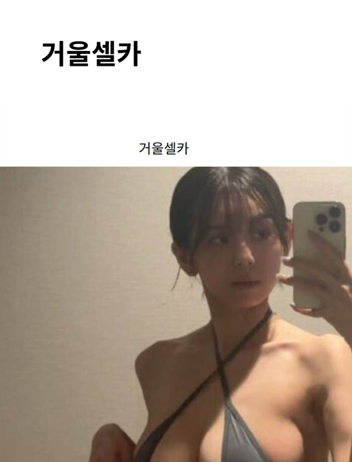 거울셀카