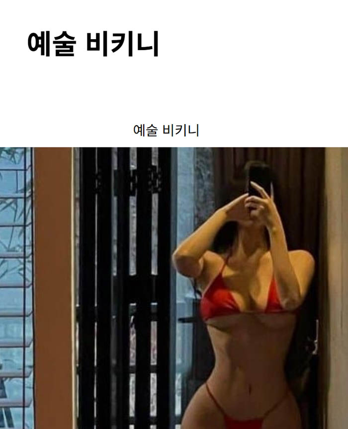 예술 비키니