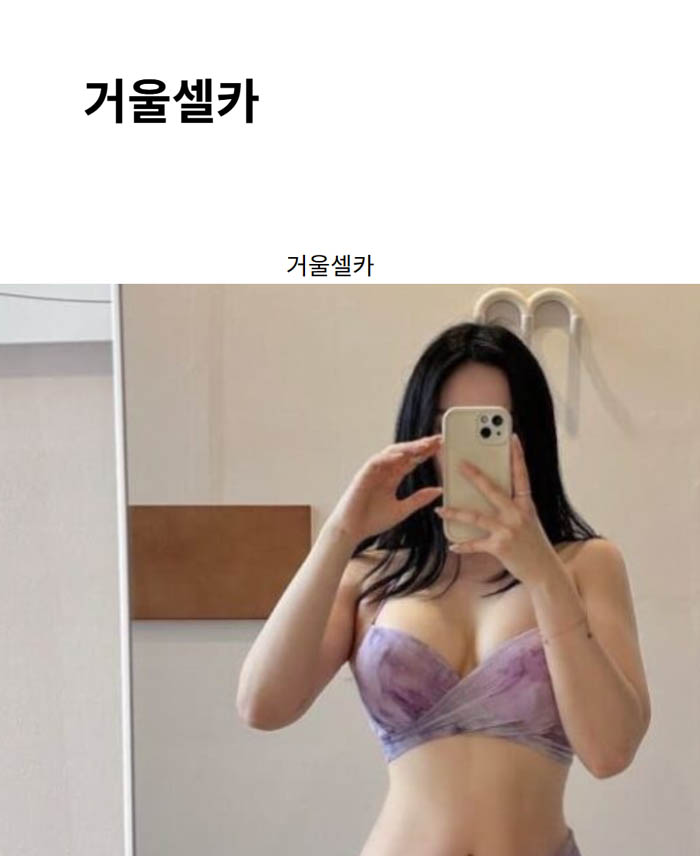 거울셀카