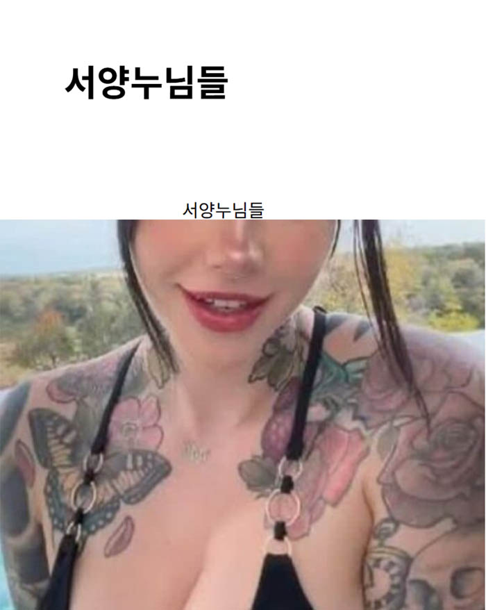 서양누님들