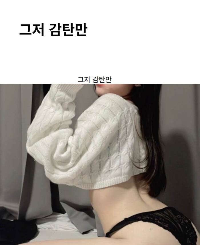 그저 감탄만