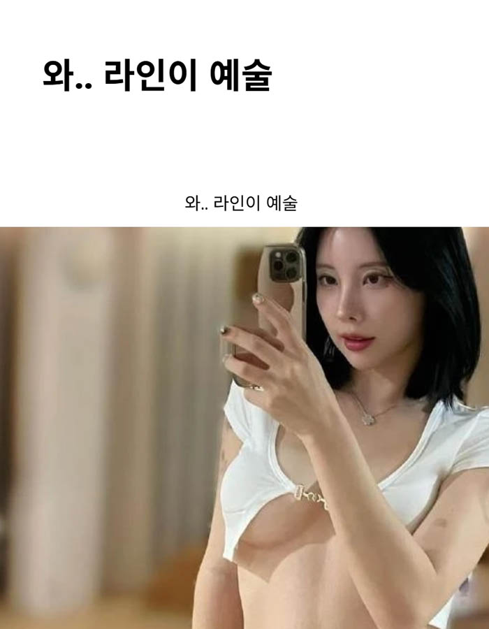와.. 라인이 예술