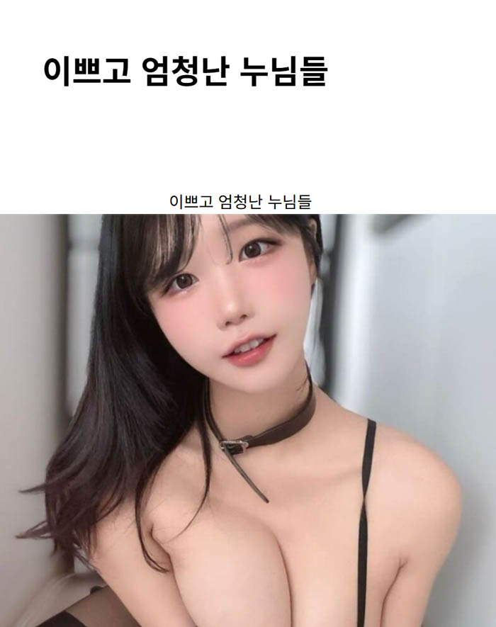 이쁘고 엄청난 누님들