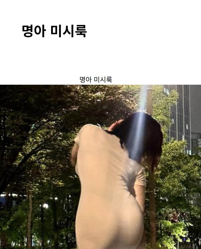 명아 미시룩