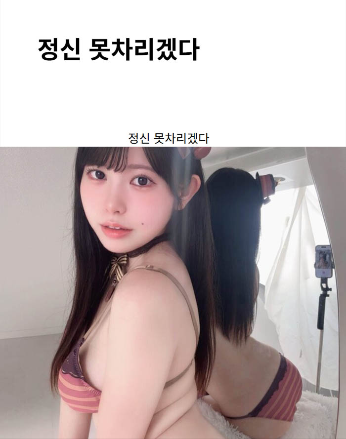 정신 못차리겠다
