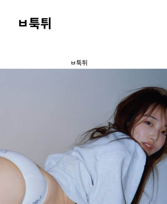 ㅂ툭튀