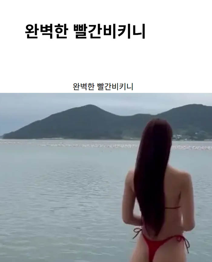 완벽한 빨간비키니