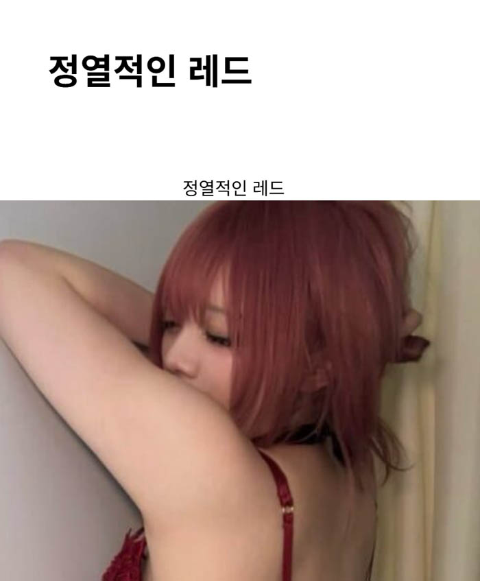 정열적인 레드